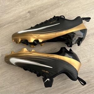 Nike Air Football Cleats — Black, Gold & White